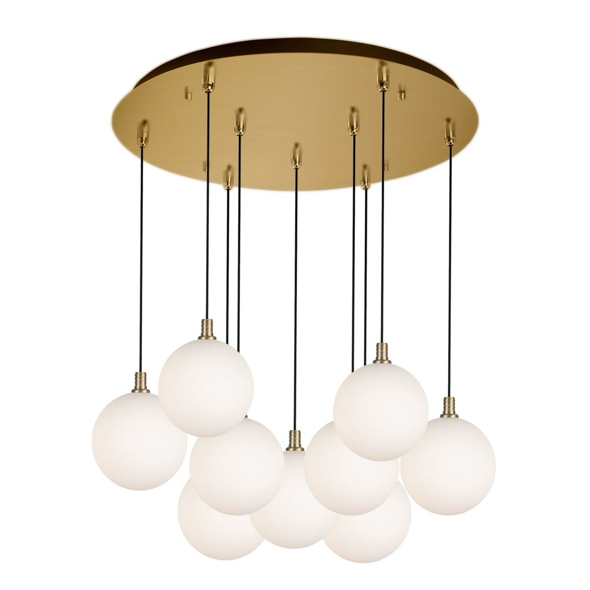 Kuzco Lighting MP3106BGOP-09 Bolla LED Multi Pendant in Brushed Gold