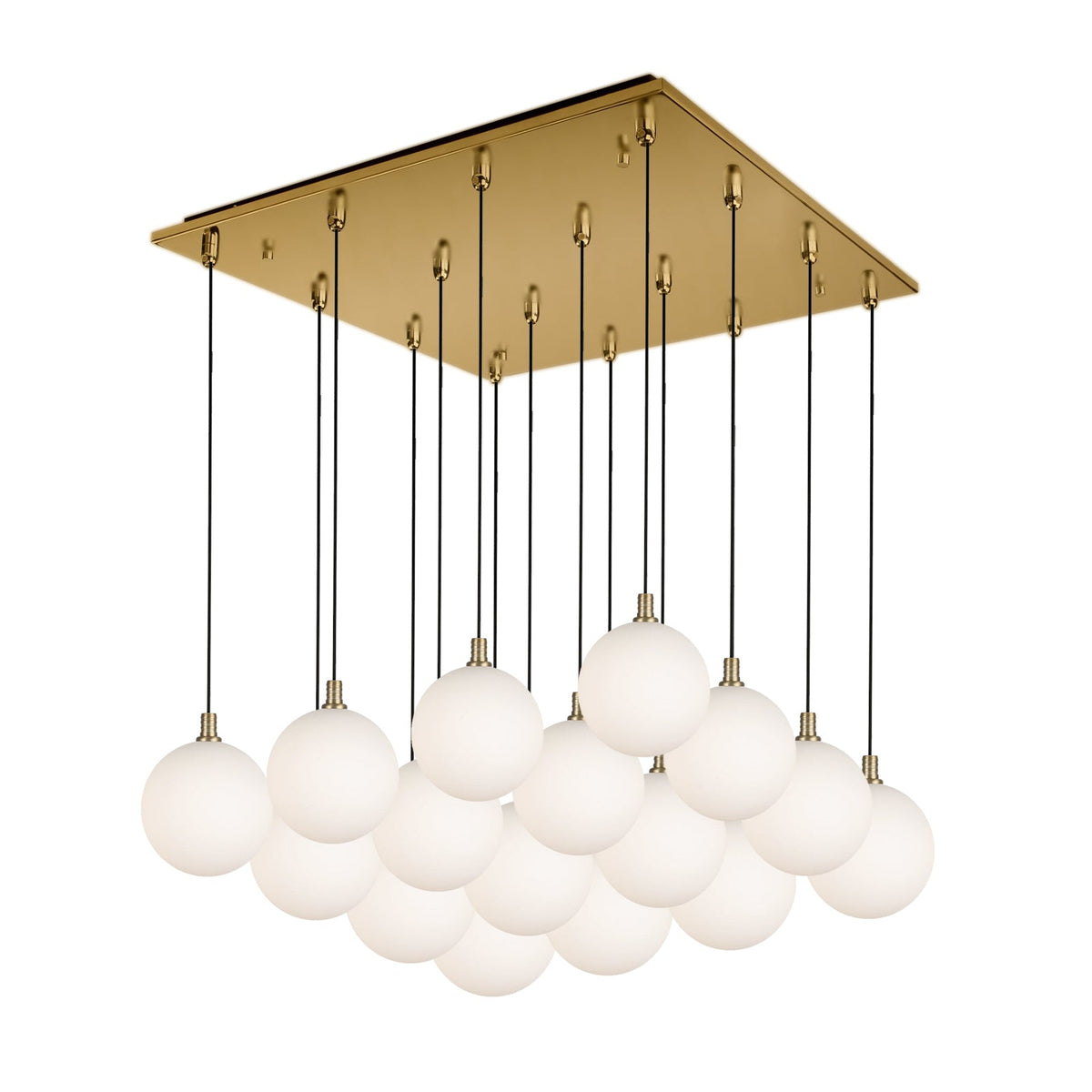 Kuzco Lighting MP3106BG-16 Bolla LED Multi Pendant in Brushed Gold