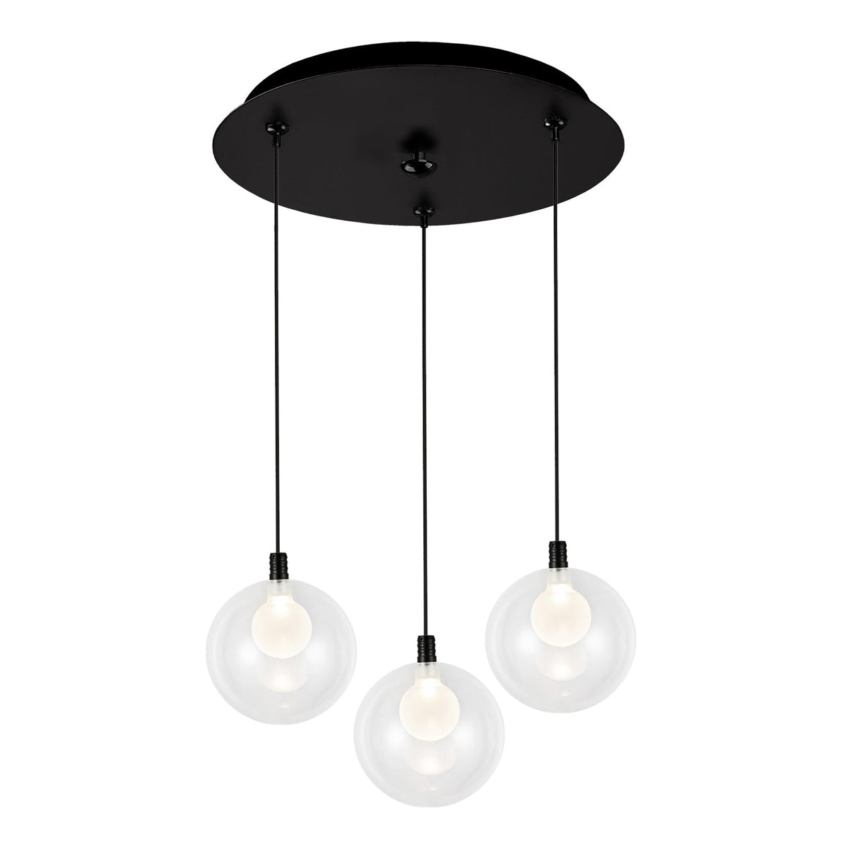 Kuzco Lighting MP3106BG-03 Bolla LED Multi Pendant in Brushed Gold