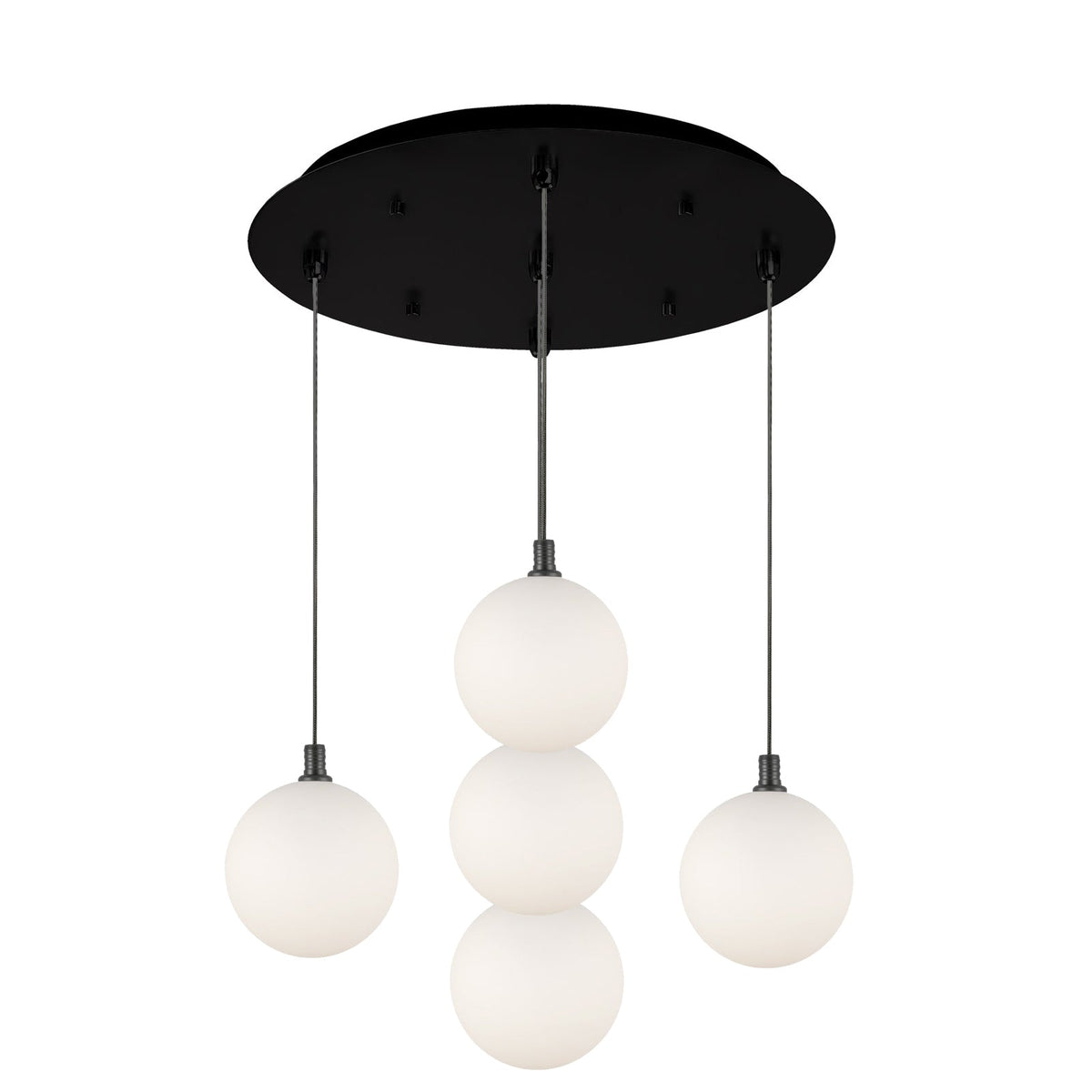 Kuzco Lighting MP3106BG-05 Bolla LED Multi Pendant in Brushed Gold