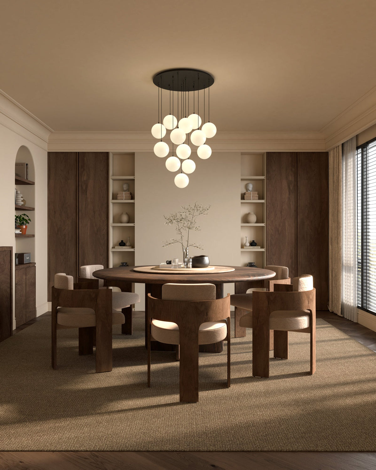 Kuzco Lighting MP3106BG-13 Bolla LED Multi Pendant in Brushed Gold