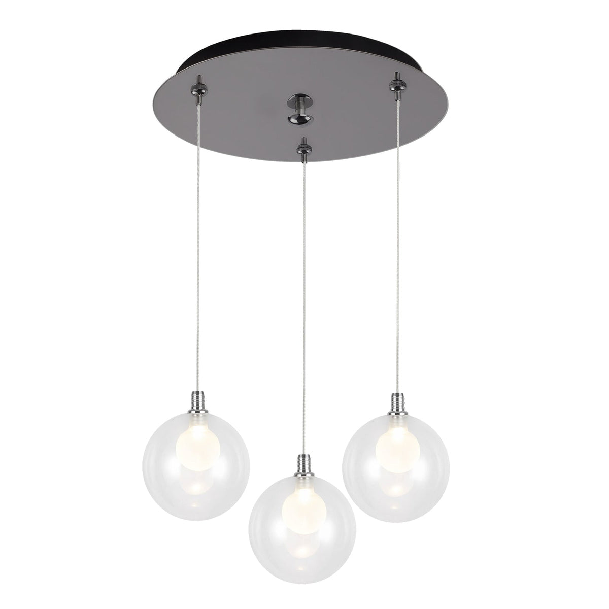Kuzco Lighting MP3106BG-03 Bolla LED Multi Pendant in Brushed Gold