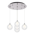 Kuzco Lighting MP3106BG-05 Bolla LED Multi Pendant in Brushed Gold