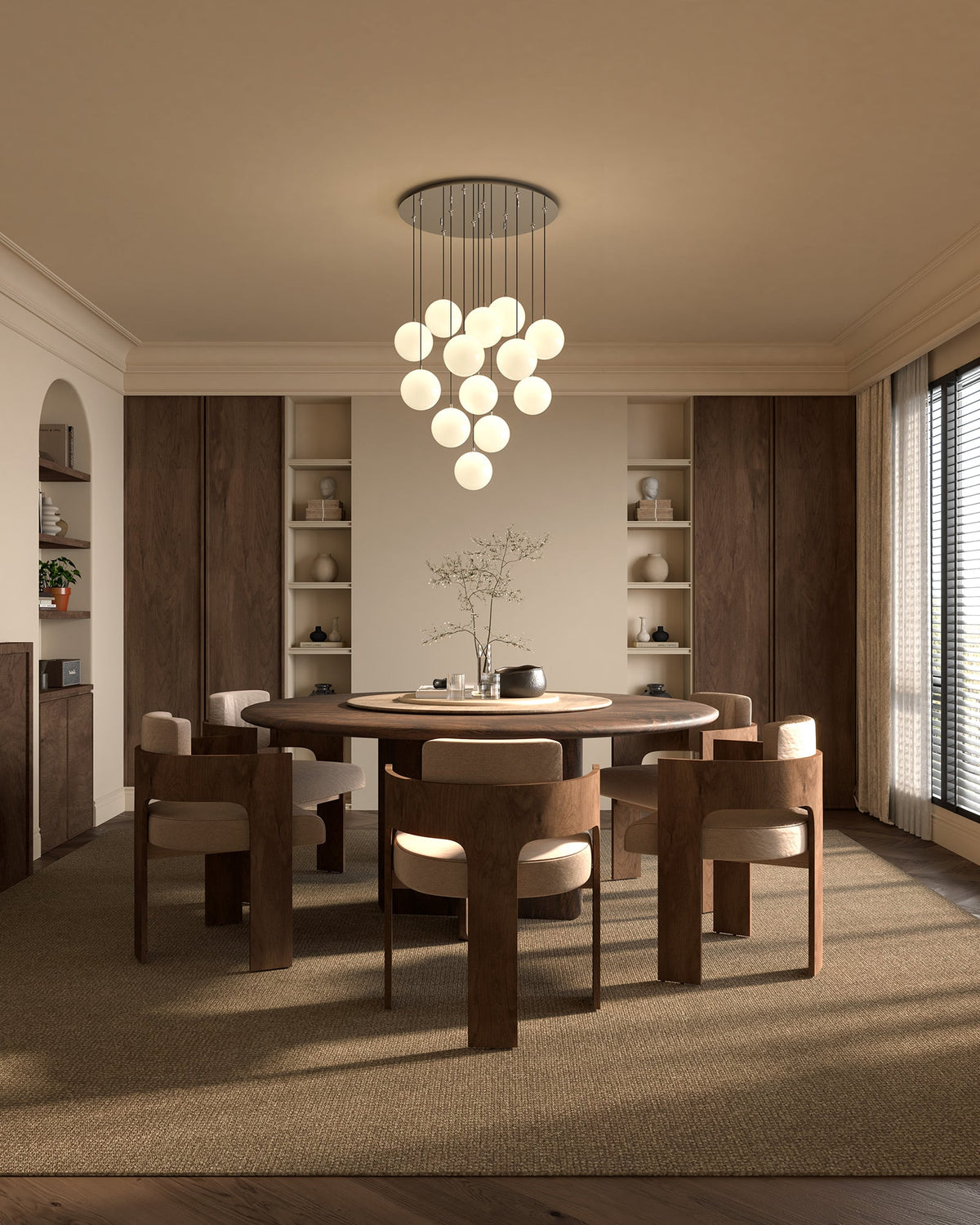 Kuzco Lighting MP3106BG-13 Bolla LED Multi Pendant in Brushed Gold