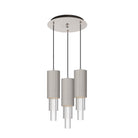 Alora Lighting MP502204BNCR-03 Bordeaux LED Multi Suspension en nickel brossé