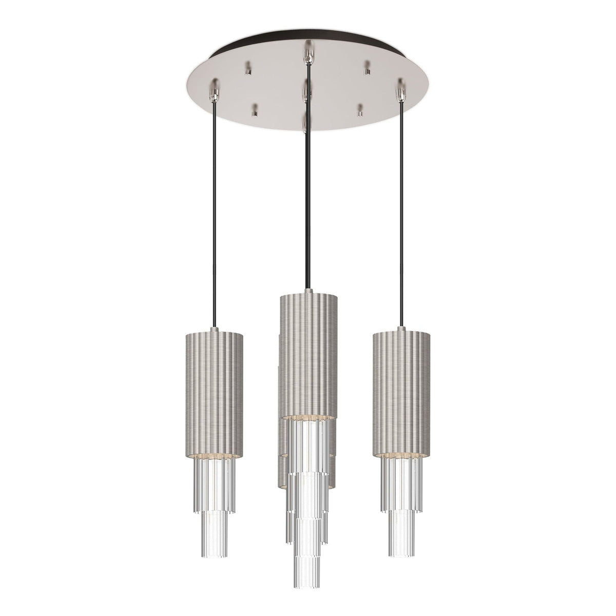Alora Lighting MP502204BNCR-05 Bordeaux LED Multi Pendant in Brushed Nickel