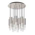 Alora Lighting MP502204BNCR-13 Bordeaux LED Multi Suspension en nickel brossé