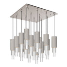 Alora Lighting MP502204BNCR-16 Bordeaux LED Multi Suspension en nickel brossé