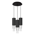 Alora Lighting MP502204BNCR-03 Bordeaux LED Multi Suspension en nickel brossé