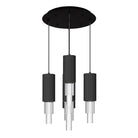 Alora Lighting MP502204BNCR-05 Bordeaux LED Multi Suspension en nickel brossé