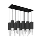 Alora Lighting MP502204MBCR-10 Bordeaux LED Multi Suspension en noir mat