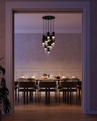 Alora Lighting MP502204BNCR-13 Bordeaux LED Multi Suspension en nickel brossé