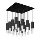 Alora Lighting MP502204BNCR-16 Bordeaux LED Multi Suspension en nickel brossé