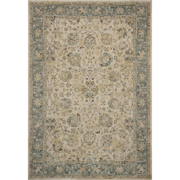 Briar BRR-05 Ant. Ivory / Blue Area Rug