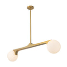 Kuzco Canada - LP11546-BG - Deux lampes linéaires Suspension - Bruyère - Or brossé