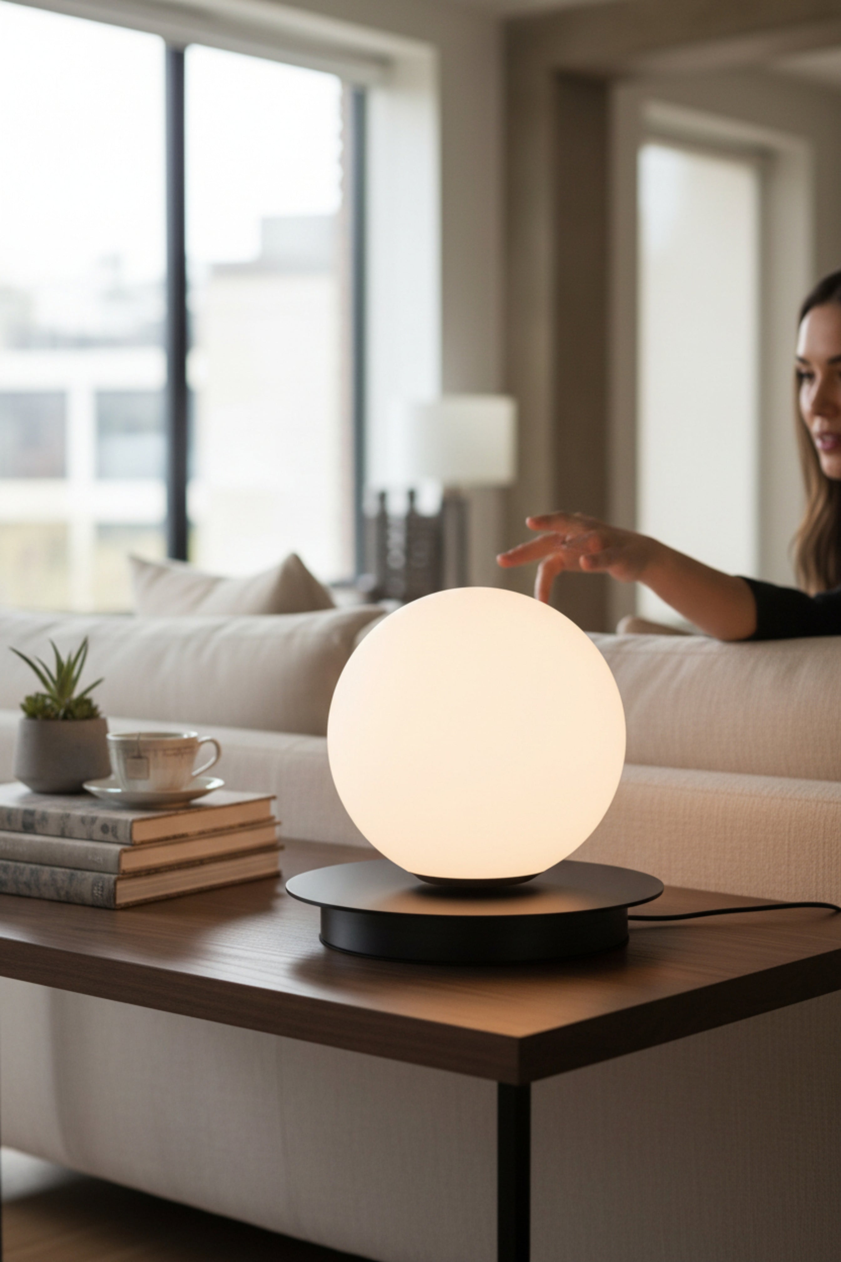 Dainolite Canada - BUR-61T-MB-WH - One Light Table Lamp