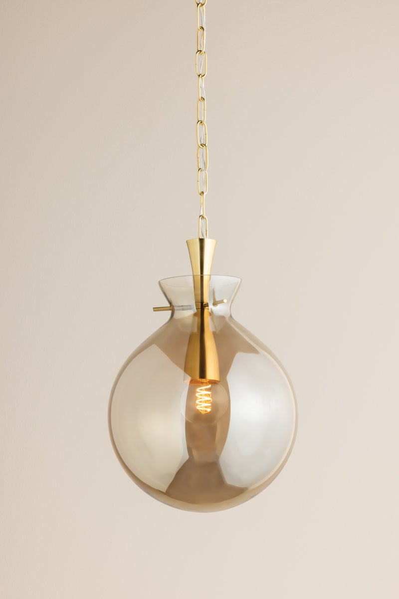 Mitzi H1052701S-AGB Benita Suspension dans Laiton vieilli