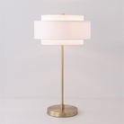 Nova de Californie 1031850WH Slimline Coronado Lampe de table en nickel satiné