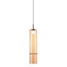 Matteo Lighting C30601AGAM Bambou LED Suspension en laiton doré vieilli