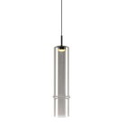 Matteo Lighting C30601MBSM Bambou LED Suspension en noir mat