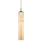 Matteo Lighting C30611AGAM Bambou LED Suspension en laiton doré vieilli