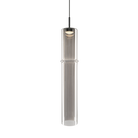 Matteo Lighting C30611MBSM Bambou LED Suspension en noir mat