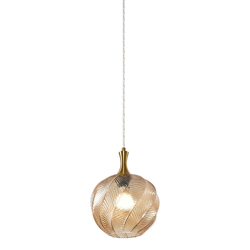 Matteo Lighting C30902AGAM Eesha Ronde Suspension en laiton doré vieilli