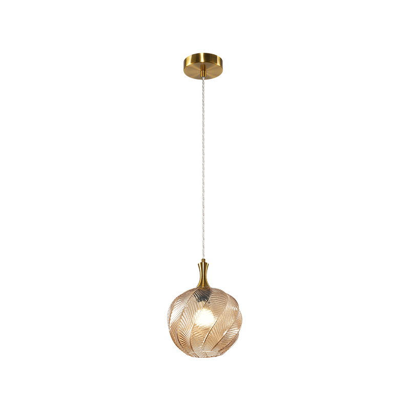 Matteo Lighting C30902AGAM Eesha Ronde Suspension en laiton doré vieilli