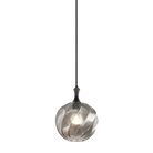 Matteo Lighting C30902MBSM Eesha Ronde Suspension en noir mat