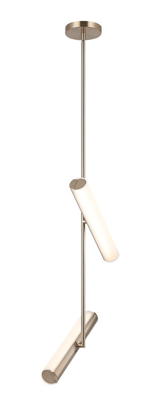 Matteo Lighting C32202CGFR Axis LED Chandelier in Champagne Gold