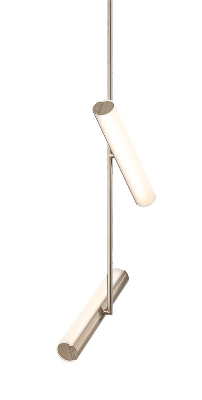 Matteo Lighting C32202CGFR Axis LED Chandelier in Champagne Gold