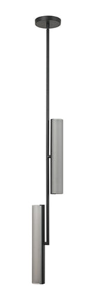 Matteo Lighting C32202MBSM Axis LED Chandelier in Matte Black