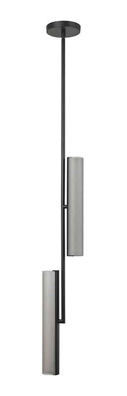 Matteo Lighting C32202MBSM Axis LED Chandelier in Matte Black