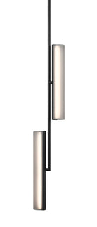 Matteo Lighting C32202MBSM Axis LED Chandelier in Matte Black