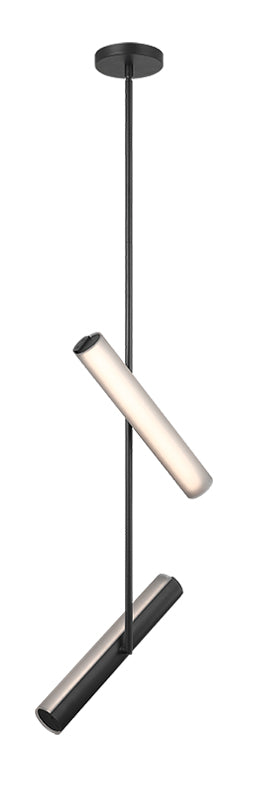 Matteo Lighting C32202MBSM Axis LED Chandelier in Matte Black