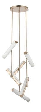 Matteo Lighting C32206CGFR Axis LED Chandelier in Champagne Gold