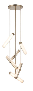 Matteo Lighting C32206CGFR Axis LED Chandelier in Champagne Gold