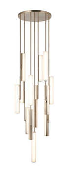 Matteo Lighting C32214CGFR Axis LED Chandelier in Champagne Gold