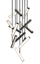 Matteo Lighting C32214MBSM Axis LED Chandelier in Matte Black