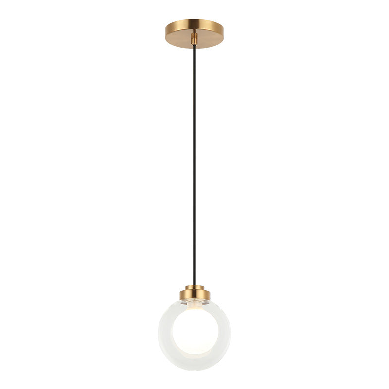 Matteo Canada - C33001AG - LED Pendant - Solaris - Aged Gold Brass