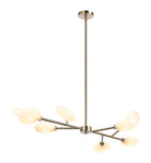 Éclairage linéaire LED Pivoine Matteo Lighting C33708CG Suspension en or champagne