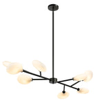 Éclairage linéaire LED Pivoine Matteo Lighting C33708MB Suspension en noir mat