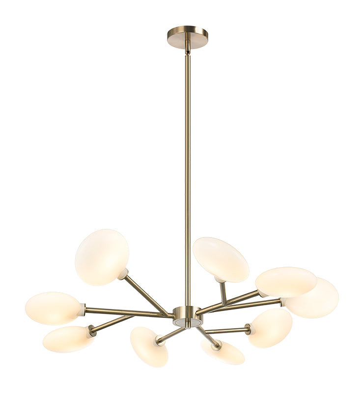 Matteo Lighting C33709CG Peony LED Chandelier in Champagne Gold