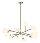 Matteo Lighting C33712CG Peony LED Chandelier in Champagne Gold