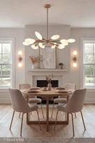 Matteo Lighting C33712CG Peony LED Chandelier in Champagne Gold