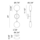 Matteo Lighting W33712CG Peony LED Vanity in Champagne Gold