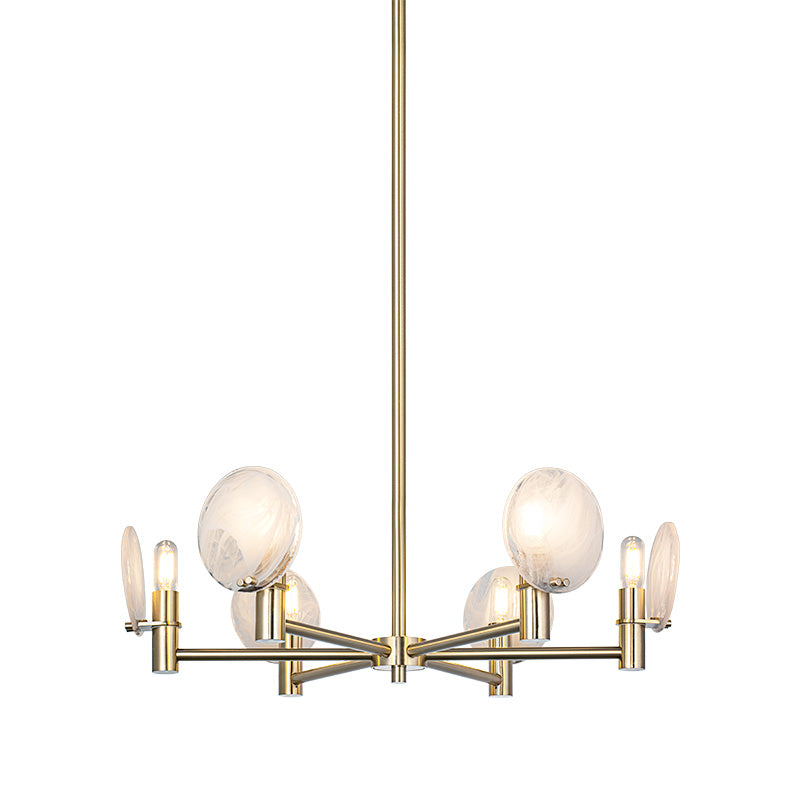 Matteo Canada - C33806CG - Six Light Pendant - Cloudburst - Champagne Gold