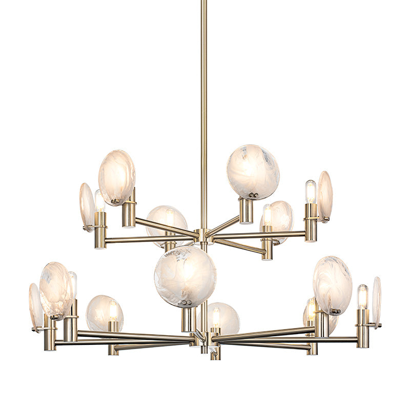 Matteo Canada - C33814CG - 14 Light Pendant - Cloudburst - Champagne Gold