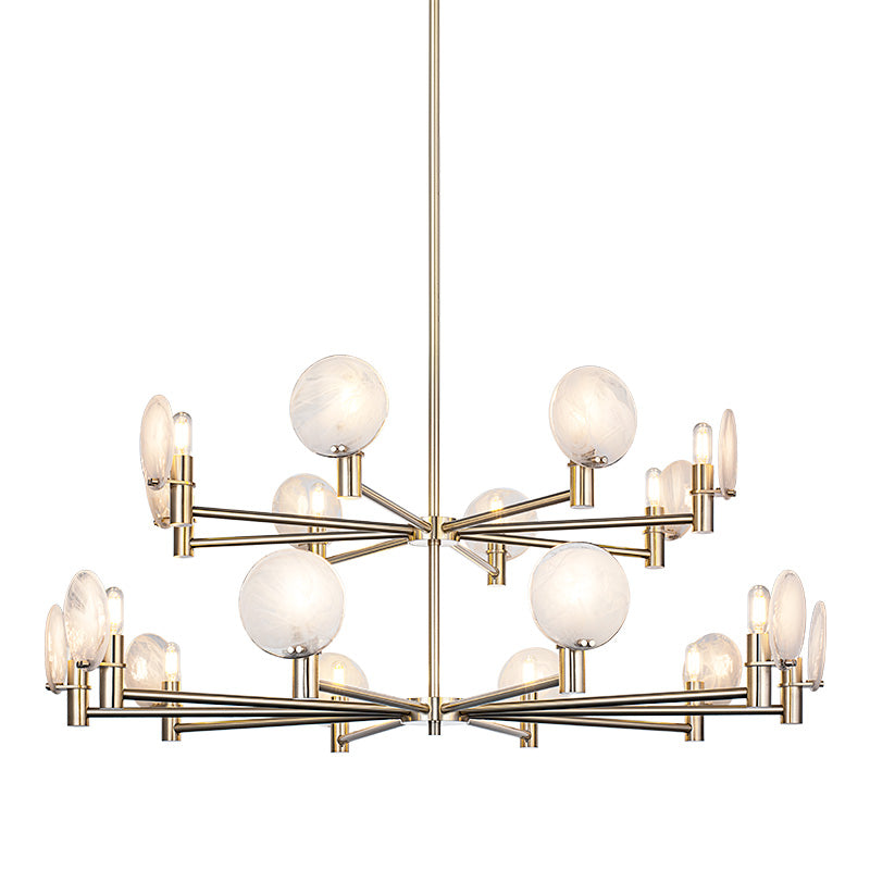 Matteo Canada - C33814CG - 14 Light Pendant - Cloudburst - Champagne Gold