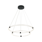Matteo Lighting C34856MB Inkara LED 2-Tier Chandelier in Matte Black